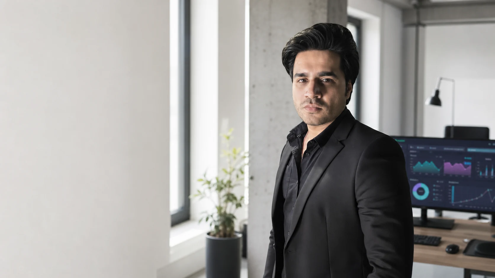 Abdul Rahman, founder of KreateRevo UG, in a modern platform engineering office